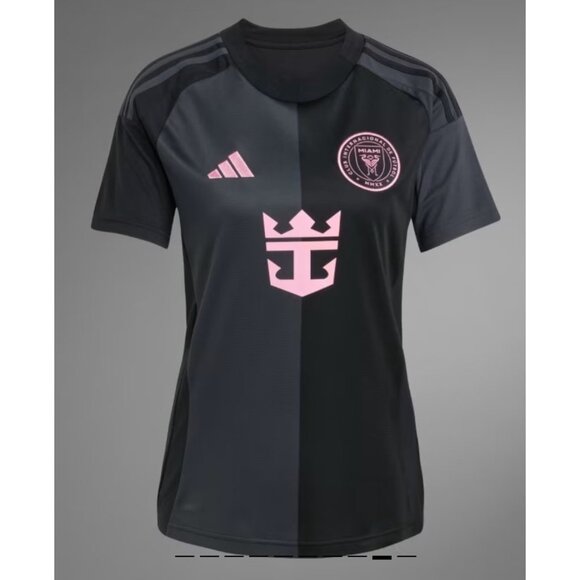 MLS Messi Soccer Jersey NWT ADIDAS Size Medium Slim Fit Black Pink Away Jersey $ - Picture 8 of 14